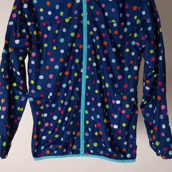 Lands' End Kids jacket winter hoodie waterproof sz L sport multicolor - Picture 3 of 10